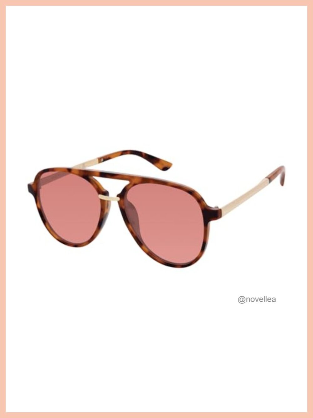 Martha Stewart Geometric Aviator Sunglasses Plastic Frame Sculpted Brow Bar
